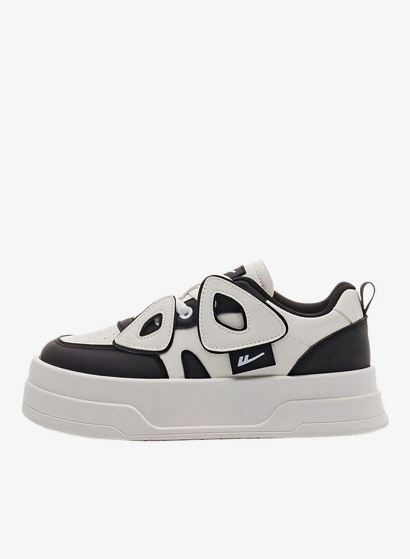 BABAYA Women Applique Detail Lace Up Sneakers - Image 1